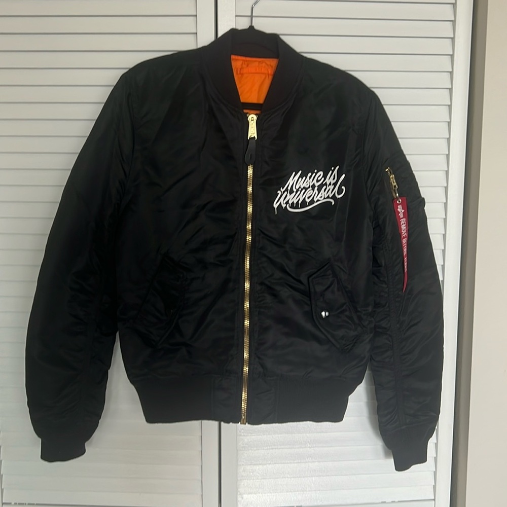 Custom Made Alpha Industries MA-1 BOMBER JACKET Reversable